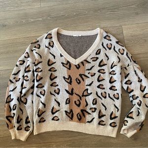 Tularosa Leopard Sweater size M